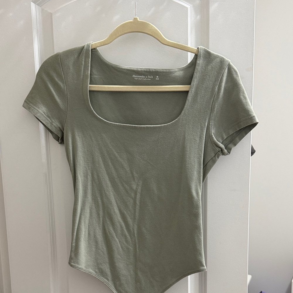 Abercrombie & Fitch Sage Green Bodysuit